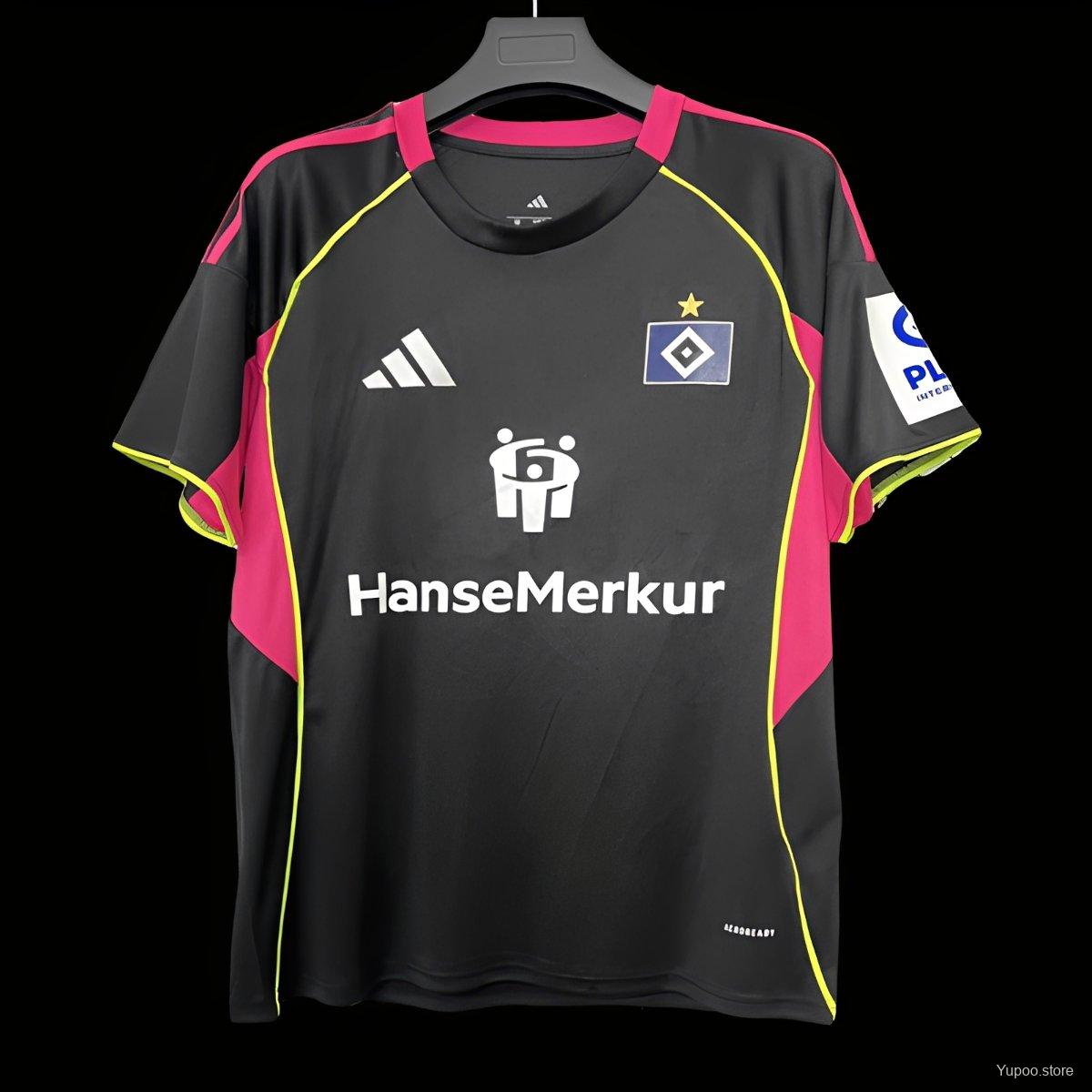 Camiseta de fútbol Hamburger SV 2025/26 TERCERA MANGA CORTA VERSION FAN